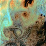 Von Karman Vortices, Alaska USA